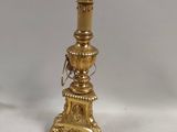 pair of antique brass candlesticks