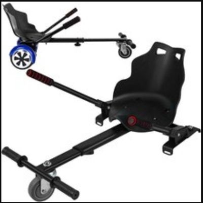 two wheeled scooters with wheels and a seat on a white background