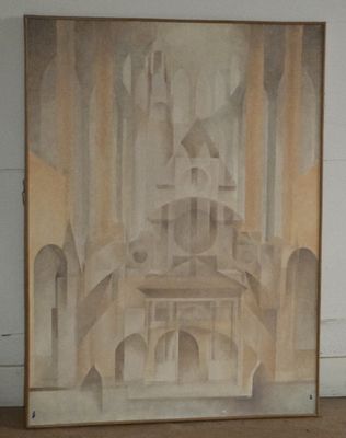 a picture of a painting on the floor in a room
