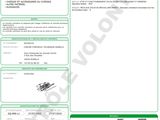 a green and white document with a picture of a plane