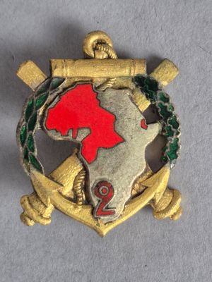 une image représentant un insigne sur lequel figure une carte de l'Afrique