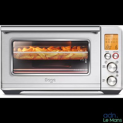 an image of a toaster oven with food inside of it