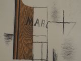 a picture of a drawing of a door with a name on it