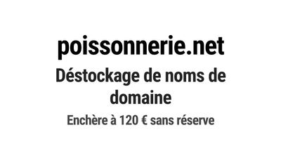 Nom de domaine poissonnerie.net.