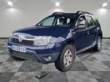 a picture of a blue dacia parked in a garage