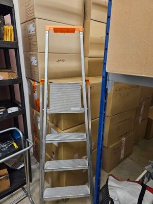 Escabeau trois marches et diable - Photo 1