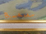 an image of a close up of a painting on a table