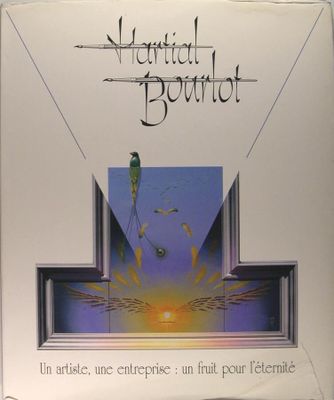 a picture of a cd cover with a picture of a bird sitting on a cross