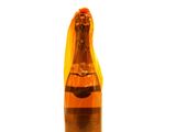 a bottle of alcohol that is sitting on a table