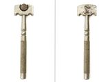 two pictures of a hammer and a hammer on a white background