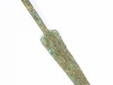 une image représentant un couteau muni d'un manche sur fond blanc