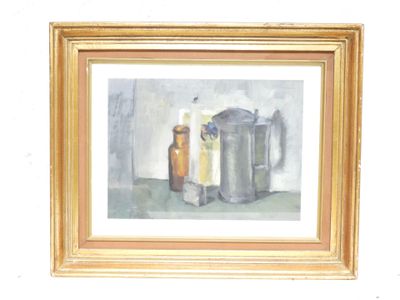 École du XXe siècle. Nature morte aux pots.