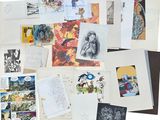 many different types of drawings and pictures on the paper