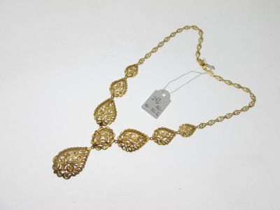 collier alliage d'or bas-titre 700 et 750°/°° à maillons p… - Photo 1