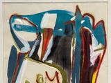 une peinture représentant un sac de golf contenant un club de golf