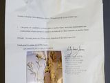 a piece of paper that has a picture of a vase on it