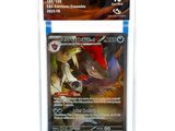 a close up of a card with a picture of a dragon on it