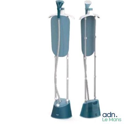 pair of blue and white urinals sitting on top of each other