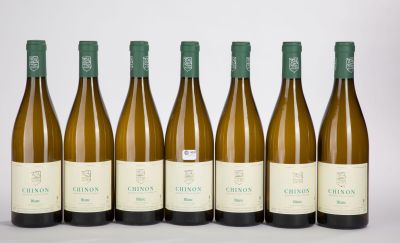six bottles of wine lined up in a row on a white background