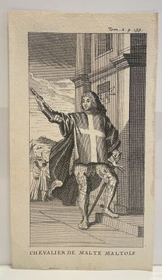a drawing of a man standing in front of a building