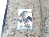 a book that has a picture of a mountain on it