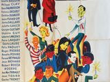 a poster for a movie with many characters on it