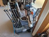 a picture of a room with a bunch of tools on the floor