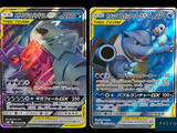 deux cartes Pokémon présentant des motifs différents sur un fond noir