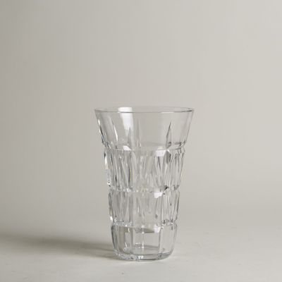 SAINT LOUIS Vase en cristal taillé, marqué Hauteur : 25,5 cm