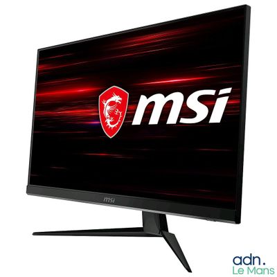 un écran d'ordinateur portant le logo MSI