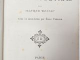 an old book with a black and white title on it