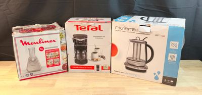Lot de 3 articles : Une cafetière Filtre 6 tasses TEFAL, une…