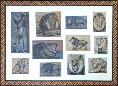 Pablo TILLAC (1880-1969) Les Lions