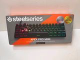 a box of steelseries apex pro mini gaming keyboard