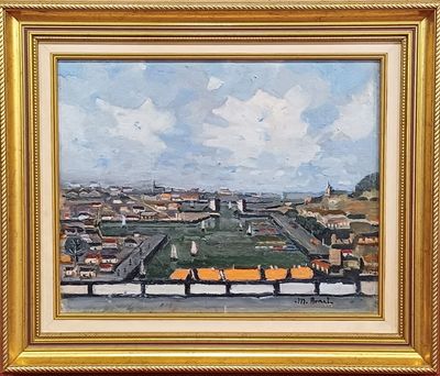 ECOLE XX- M.ARNAT "Vue du port de La Rochelle et des Minimes…