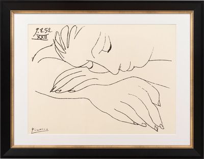 Pablo Picasso "Guerre et Paix Tableau "Guerre et Paix - Femm…