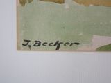 a picture of a painting on the wall of a room