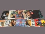 a lot of music cds on the table