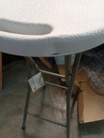 Tabouret pliant mange debout gris et blanc,sunnydays, défaut… (photo 2)