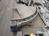 a boat that is sitting in the middle of a lot