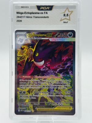 gros plan d'une carte pokemon dans un étui en plastique