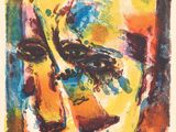 an image of a painting of a woman ' s face
