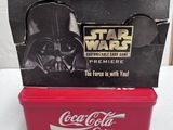 coca cola star wars darth vader glasses in red case