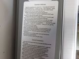 a close up of a sign on the side of a refrigerator