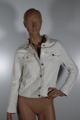ZADIG & VOLTAIRE Veste modèle Kioky Judo en coton blanc (97%…