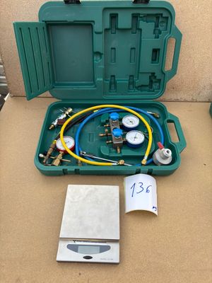 Kit frigoriste avec balance électronique – Coffret de mainte…