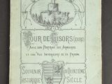 un vieux livre avec l'image d'un château