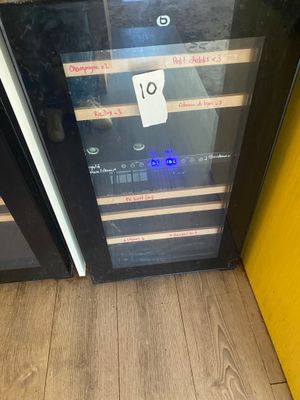 an image of a wine cooler in a kitchen