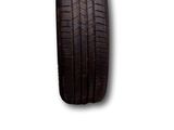 a close up of a tire on a white background