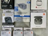 many boxes of electronic gadgets on the floor